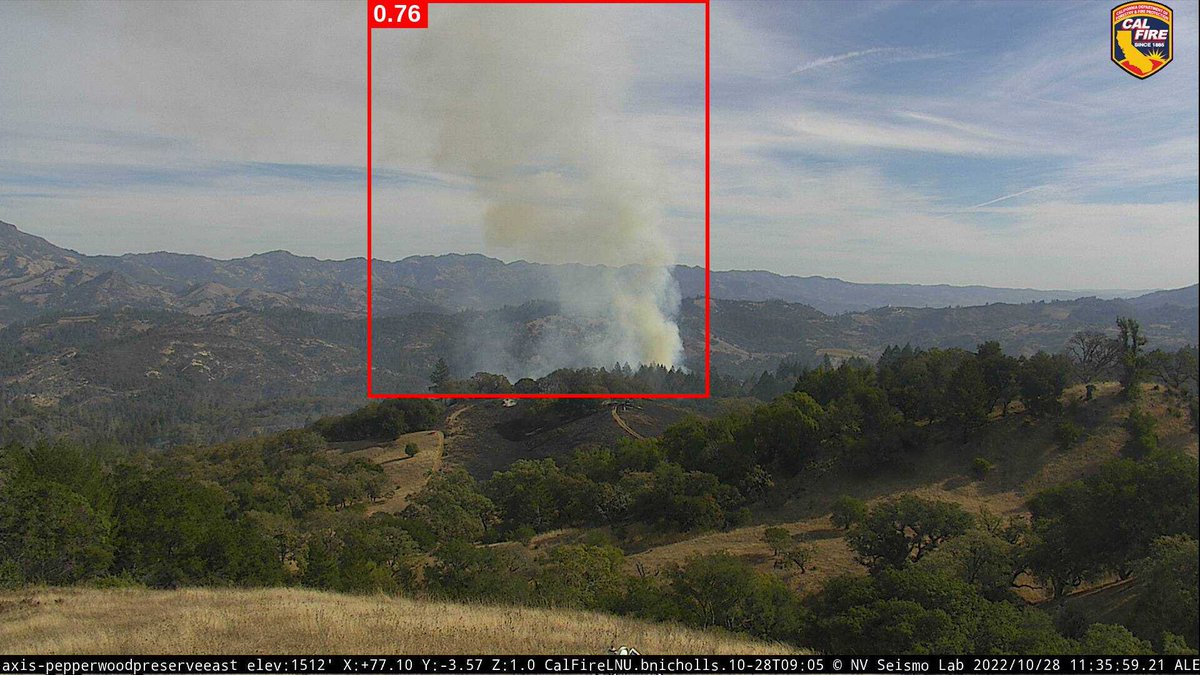 #WildfireDetection 🔥 A possible #wildfire was detected at 20221028 11:35 PST near Mark West Springs, CA, USA. Image source beta.alertwildfire.org/region/northba…