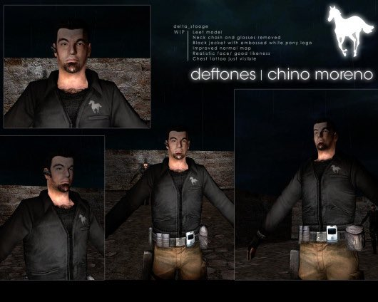 Chino Moreno skin for Counter-Strike: Source (2011)