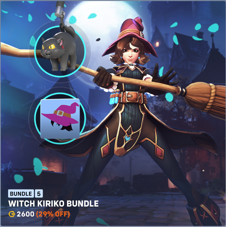 LEGDAY's tweet photo. Thanks to @Blizzard_Ent I have two Witch Kiriko skin codes to give away to you lovely people!

Drawing a random winner here October 31st because SPOOKY

To enter:

🎃 Follow @LEGDAY

🎃 Like + Retweet

🎃 Tell me your ideal Halloween Skin

See details about Bundle #2 below! https://t.co/T75AaXrUVk