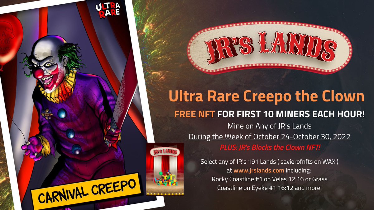 You know you want to mine for this <a href="/UltraRareUK/">Ultra Rare Collectibles</a> NFT... The first ten each hour win! Mine in <a href="/alienworlds/">Alien Worlds Official</a> on one of JR's Lands (listed at jrslands.com) and play at play.alienworlds.io