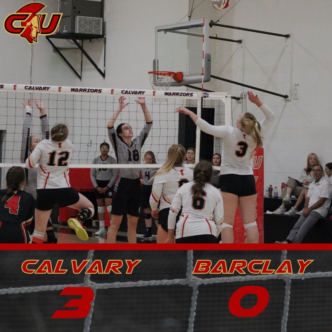 calvarywarriors's tweet photo. Set Scores:
25-19, 25-20, 25-12 https://t.co/GyPXF0L7vB