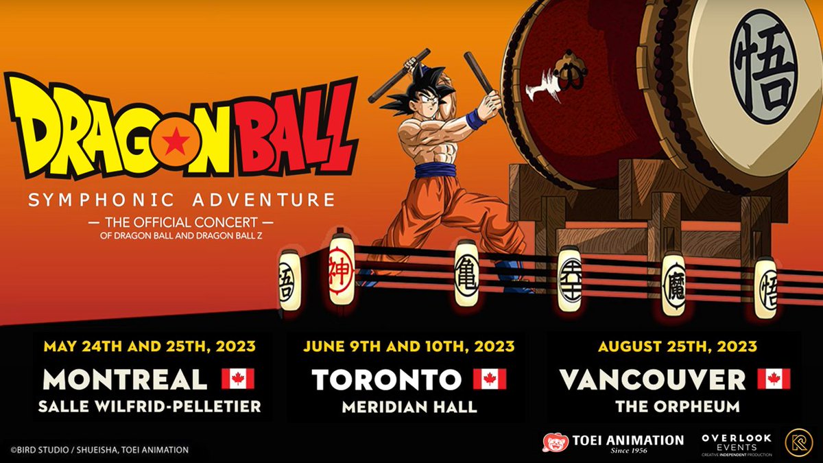 The Dragon Ball Symphonic Adventure is coming to Canada in 2023! Experience the music from #DragonBall &amp; #DragonBallZ, powered by a full orchestra! 

Pre-sale tickets begin 11/28, tickets go on sale 12/2. Stay tuned for more details. 🐉🎶🇨🇦