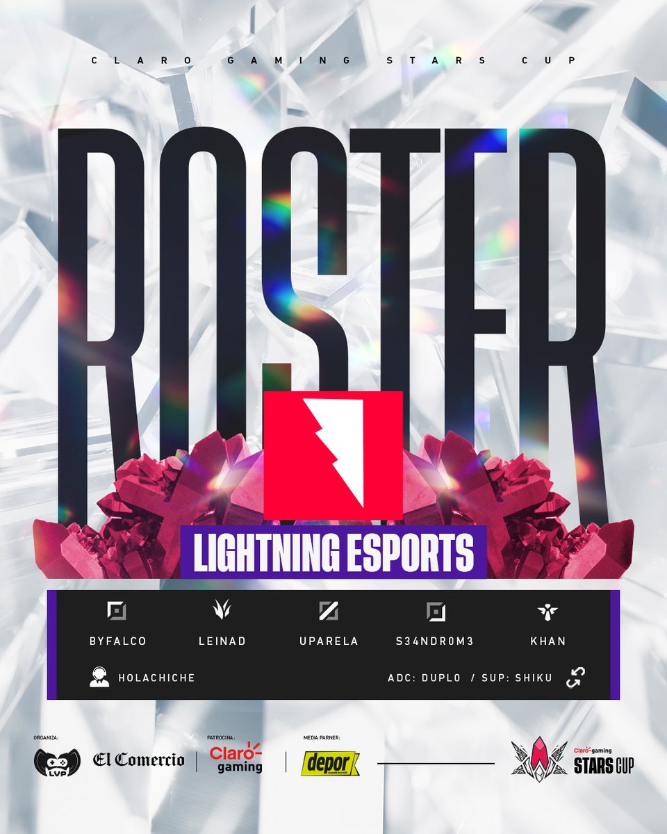 LVP PERÚ (@lvpperu) on Twitter photo Nuestros queridos <a href="/Lightningteam4/">Lightning⚡</a> ya están listos para demostrar de qué están hechos💪🏻
¡Así disputarán la #ClaroGamingStarsCup!
¿Cuántos ya quieren ver esas partidas?
#ClaroGamingStarsLeague #LeagueOfLegends Nuestros queridos <a href="/Lightningteam4/">Lightning⚡</a> ya están listos para demostrar de qué están hechos💪🏻
¡Así disputarán la #ClaroGamingStarsCup!
¿Cuántos ya quieren ver esas partidas?
#ClaroGamingStarsLeague #LeagueOfLegends
