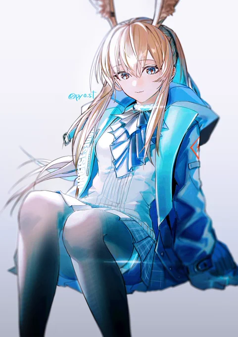 アニメ待機中に描いてたミヤ #アークナイツ 