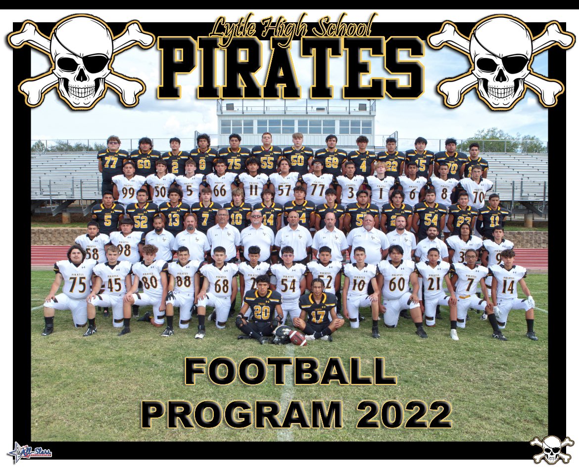 Lytle Football (@lytlefootball) on Twitter photo It’s Game Day in Lytle! Best of luck to our Varsity Football team, who take on Jourdanton tonight! Kickoff is set for 7:00pm. #OneShip🏴☠️ <a href="/CoachT2018/">Adrian Trevino</a> <a href="/LytleAthletics/">Lytle Athletics</a> <a href="/lytleisd/">Lytle ISD</a> <a href="/LoriLwilson23/">Lori Wilson🖤☠️💛</a> It’s Game Day in Lytle! Best of luck to our Varsity Football team, who take on Jourdanton tonight! Kickoff is set for 7:00pm. #OneShip🏴☠️ <a href="/CoachT2018/">Adrian Trevino</a> <a href="/LytleAthletics/">Lytle Athletics</a> <a href="/lytleisd/">Lytle ISD</a> <a href="/LoriLwilson23/">Lori Wilson🖤☠️💛</a>