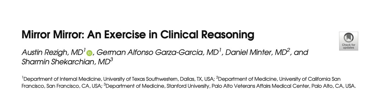 Such an honor & a blast to be the discussant on this interesting case, brilliantly put together by @RezidentMD! Grateful for @dminter89 & Dr Garza-Garcia's expertise as well. Hope you enjoy the read! @CPSolvers @medrants @rabihmgeha @DxRxEdu @Gurpreet2015 @jackpenner @LekshmiMD