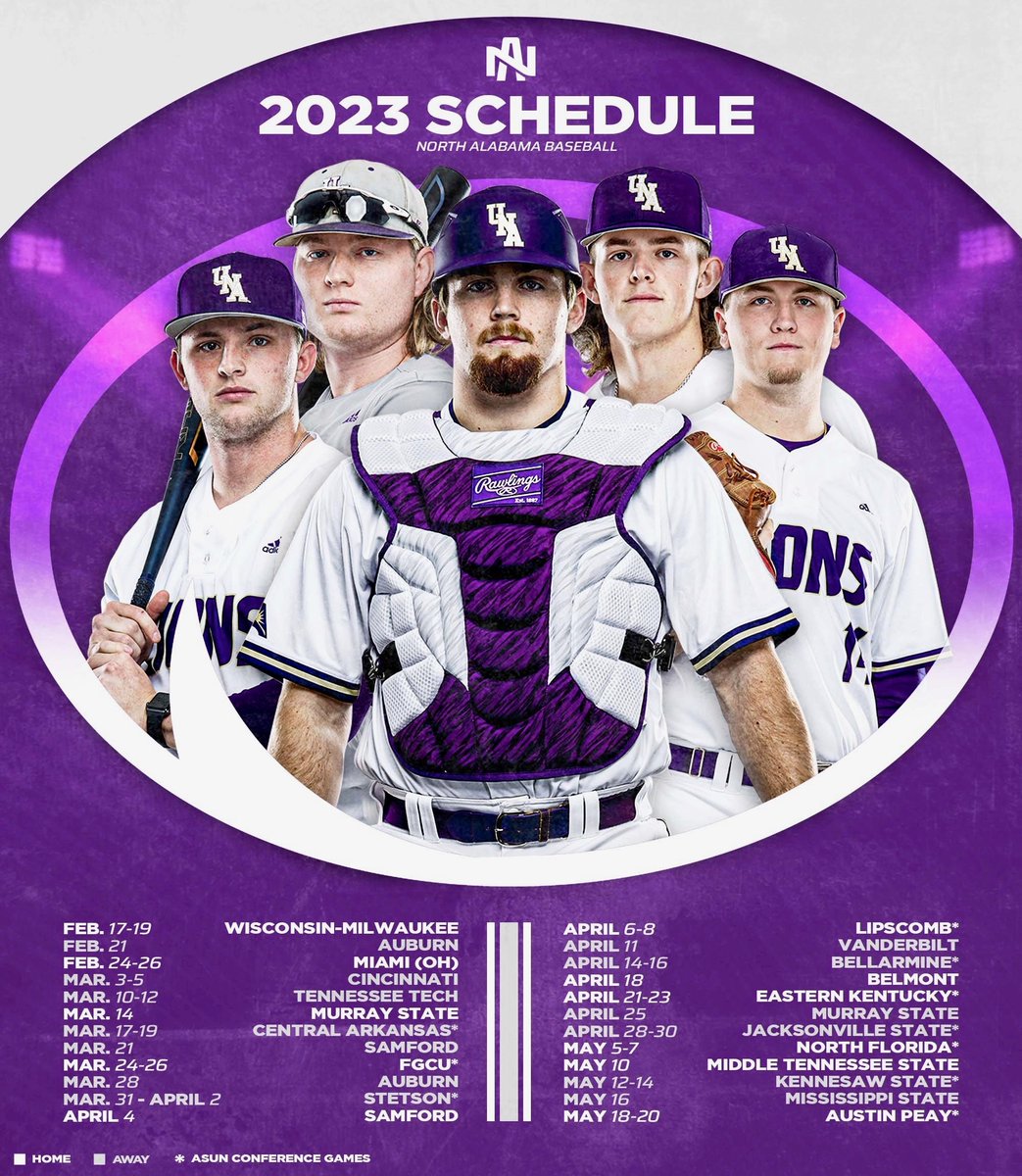 🚨North Alabama Baseball releases their 2023 schedule‼️

🔗ow.ly/Ib8A50Losri 

#RoarLions 🦁⚾