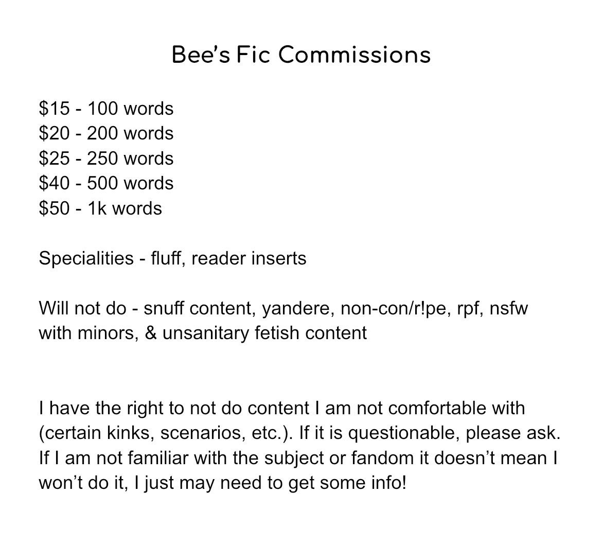 joojoo_bee's tweet photo. Hi I write stuff! I write for fandoms, ocs, and my own original stuff. 

Even if you can’t commission rts are always welcome! You can also support me by buying me a coffee 🖤✨

 https://t.co/WnXvMG4Gl6 https://t.co/xcKTnIIbVK