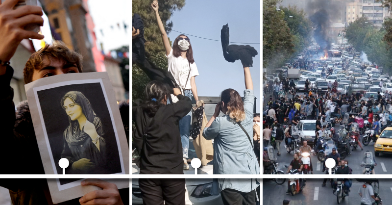 WSJ's tweet photo. Despite crackdowns and internet shutdowns, demonstrations against the Iranian government have grown into one of the biggest challenges to its leadership in four decades. WSJ maps out how protests have bubbled up across the Iranian society.