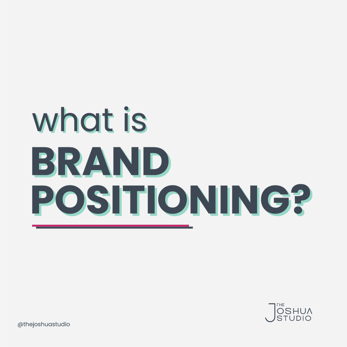 studio_joshua's tweet photo. Tons of misconceptions around this concept of "Brand Positioning". And if you're victim of the lies...it's costing you 💰🫰💰🤢! 
.
#brandstrategy #techstartup #growthhacking #marketingadvice #brandagency #brandingtips #growthmarketing https://t.co/Evt9rj8uSG
