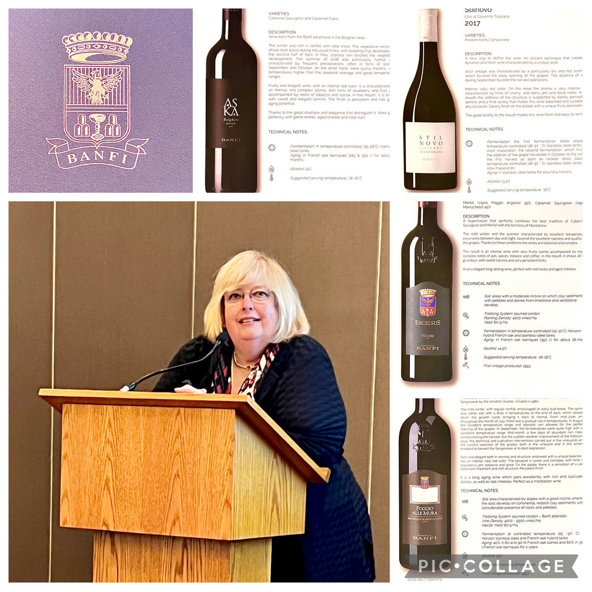 ToshioUeno's tweet photo. Tuscany’s Tuscan Superstars - a Marriage of Past and Present by Sharron McCarthy!!!
Thank you to her for letting us taste such a fine wines! American Wine Society conference Day 2
#americanwinesociety #banfiwine #supertuscan
.
#sakesommelier #sakeeducator #sakeeducators https://t.co/KRQ50awzRb