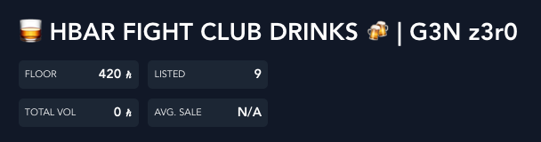 HELDiWanKenHODL's tweet photo. ๐ฅ #HBARFightClubDrinks are now available on @ZuseMarket ๐ป
๐: https://t.co/7pFJPCZhI6
Total Supply: 1,140
#HFCD Beer Supply: 126
#HFCD #1 Supply: 6
#HFCD #2 Supply: 9
#HFCD #3 Supply: 42
#HFCD #4 Supply: 69
Join #HBARFightClub (Free) ๐
๐: https://t.co/fuKsw2m6P2 https://t.co/ZawCHwWOiw