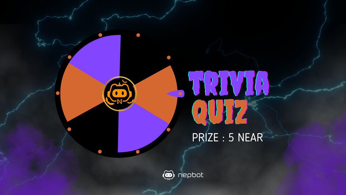 Celebrate Halloween with this #TriviaQuiz and win 5 $NEAR 👻

How to Participate:
🎃Follow @nepbot4near 
🎃RT + Tag 2 #NEAR frens
🎃Name each new #Nepbot function in the comment section

⏳ : 72 hours
#NEARisNOW #NEARProtocol