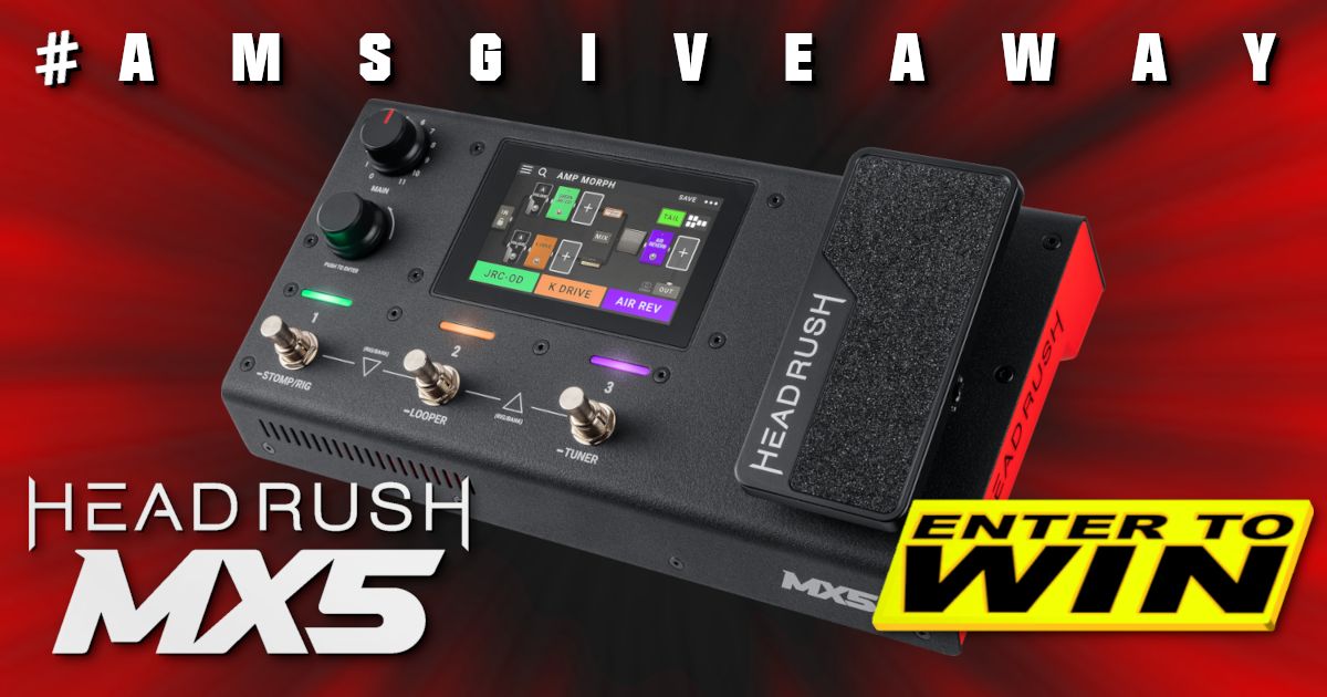 AmericanMusical's tweet photo. Enter our October giveaway for the super-compact yet loaded with all the power of @HeadRushFX, MX5®. Make tone building look easy and edit your perfect sound in an unprecedentedly realistic and intuitive way.
Enter here: https://t.co/plsSgfmyIE
#HeadRush #MX5 #AmpModeler https://t.co/51kM5qS4dW