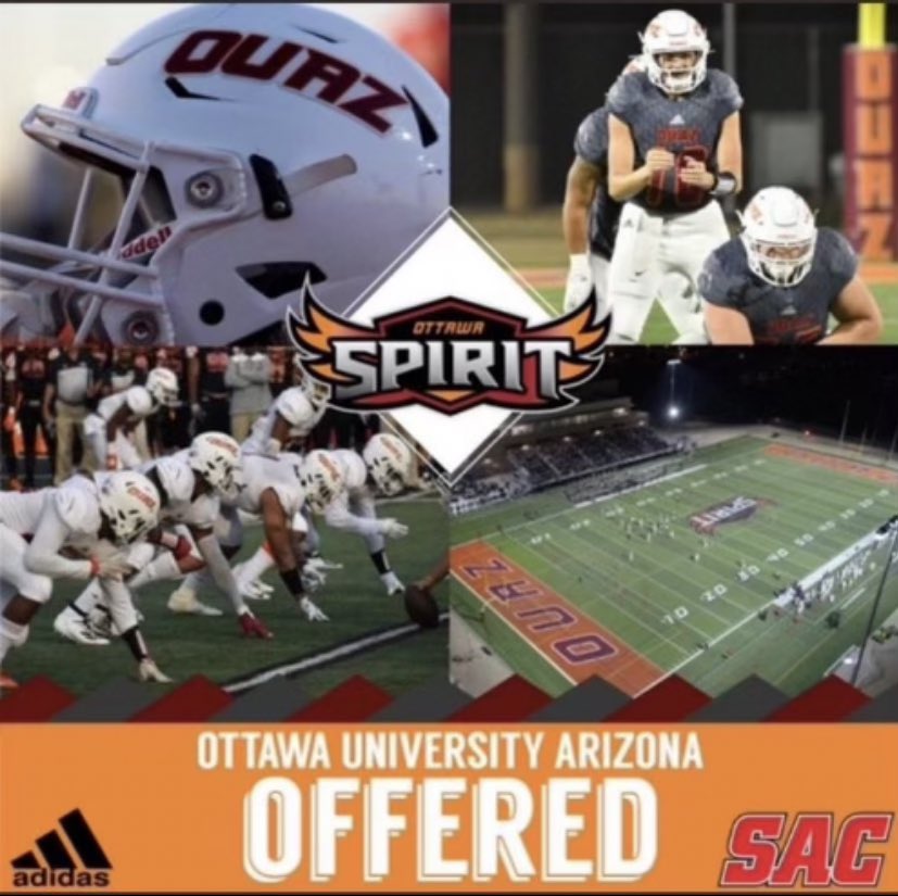 Dredayallday05's tweet photo. After a great conversation with @benhanks2 I am blessed to receive my first offer to OUAZ to continue my football career @gridironarizona @JUSTCHILLY @AZHSFB @PrepRedzoneAZ https://t.co/DEv15pD7ti