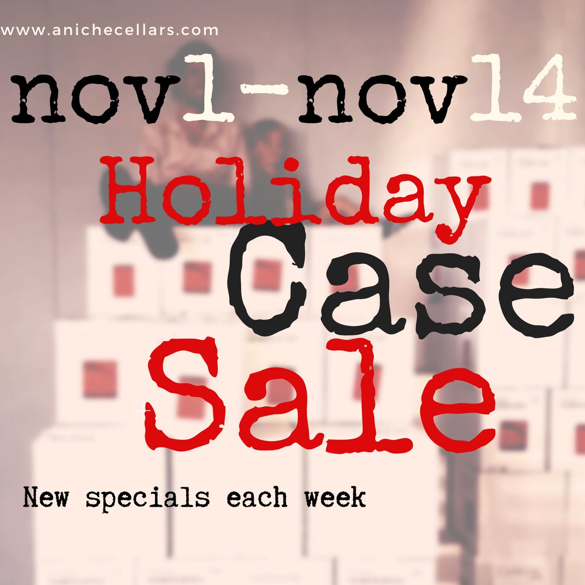 AniCheCellars's tweet photo. Our annual holiday case sale will be LIVE on Tuesday! 50% off for club members and 30% off for the general public. Visit us online anytime or in the tasting room Wednesday-Sunday!
https://t.co/9ysbChTcUu https://t.co/yhjMzIM8gH