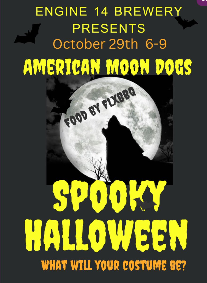 DaRealSligShady's tweet image. Take a lovely ride to picturesque Naples, NY tomorrow afternoon. See the leaves and catch The American MoonDogs for HowlWeen. Engine 14 makes Great Beer and you will be Howlin’ for more.🍁🍻🎸 #howlween