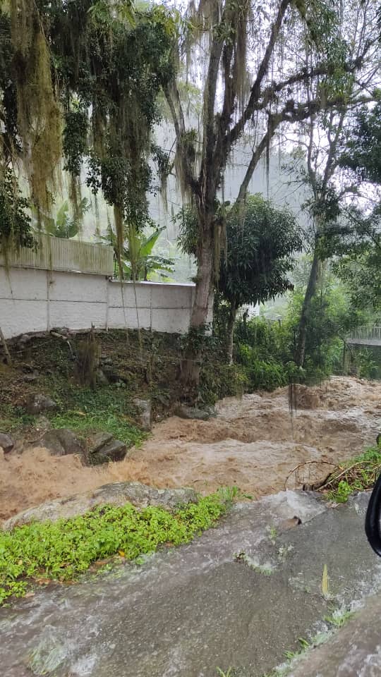 leoperiodista's tweet photo. #28Oct.. #Mérida..Imagen de la quebrada La Resbalosa con aumento del cauce pero sin desbordarse.  (Sector el Pedregal, Pedregosa Alta) 2:33pm https://t.co/SER0nBGaII