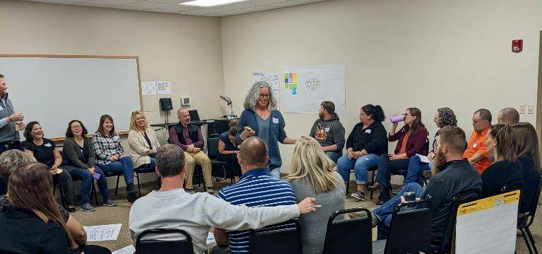 riverviewiu6's tweet photo. Admin & educators from 12 local districts recently engaged w/ @NGSXproject to develop understanding of the PA K-12 STEELS (Science) standards, classroom practices & resources. This collaborative space led to rich discussion & ideas for next steps. #STEMinPA #PASciStandards https://t.co/HAeHST1z0g