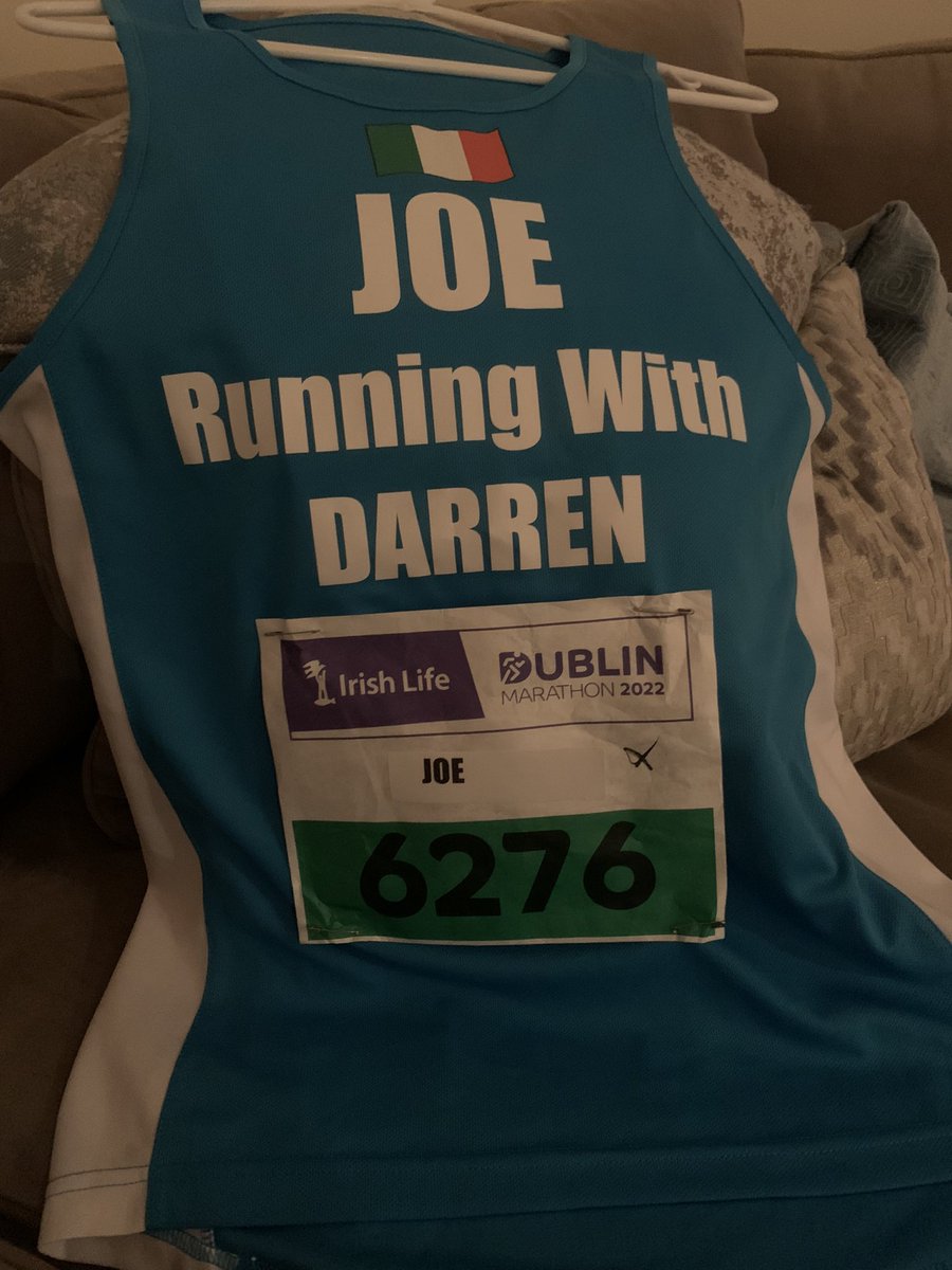 McGarryJoe's tweet photo. It’s nearly time @dublinmarathon. Do you know your reason why? #loveyoutilltheend #powerofsupport https://t.co/WVje9FDzHh