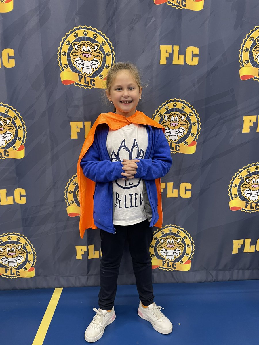 Gibson_FLC's tweet photo. Daniel passed on the Super Student cape to Kenzi! Congrats Kenzi on being our October Super Student. You have done an amazing job showing friendship! ππ―π #believeinFLC #superstudent #charactered https://t.co/M1m2WAvNcL