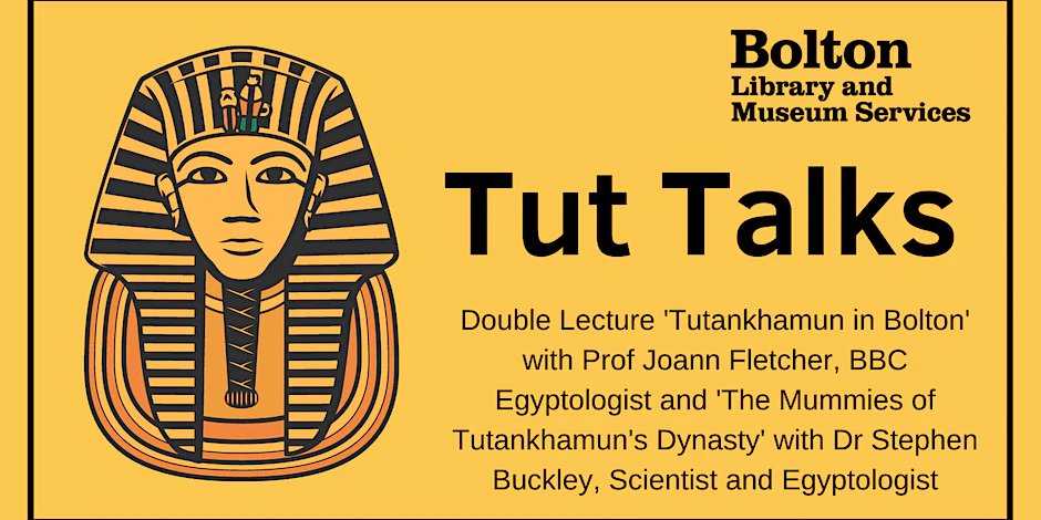 Very excited for this double lecture!! ❤️@ImmortalEgypt❤️@BoltonLMS Fri, 11 Nov 2022, 19:30