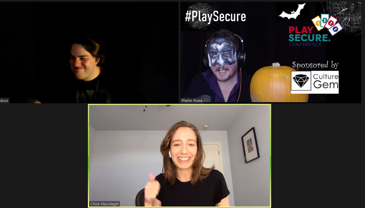 CtgIntelligence's tweet photo. @ChloeMessdaghi @AtomicNicos live at the #PlaySecure Halloween Special! https://t.co/j64TtZH3dX