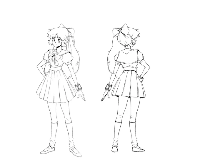 Finally I get to share some model sheets &amp; BTS of my contributed artwork for the  animation training courses in Japan! This was a ton of fun to put together and I hope new folks learned to love Toon Boom as much as I do. U Toon Boom fam!#RetroAnime #animation 