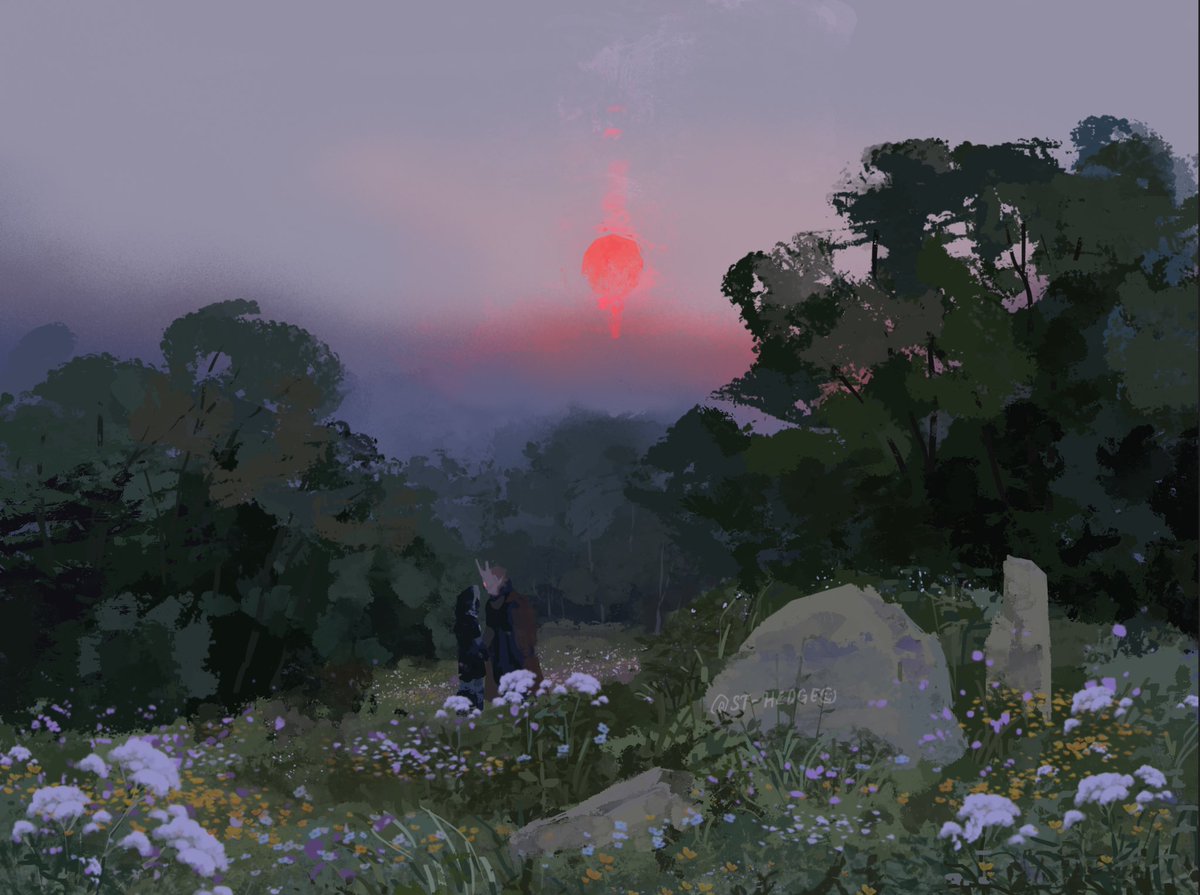 st_hedge's tweet photo. It’s almost the Halloween weekend so— shiny ganlink under a blood moon 🌙 https://t.co/SRUYijwQmb