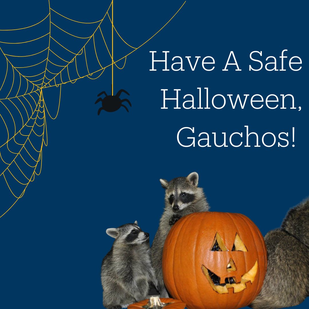 Happy Halloween, Gauchos! Remember to keep it local, and keep it safe this weekend! Additional materials and information regarding this weekend can be found at islavistacsd.ca.gov/isla-vista-hal…. Stay spooky!