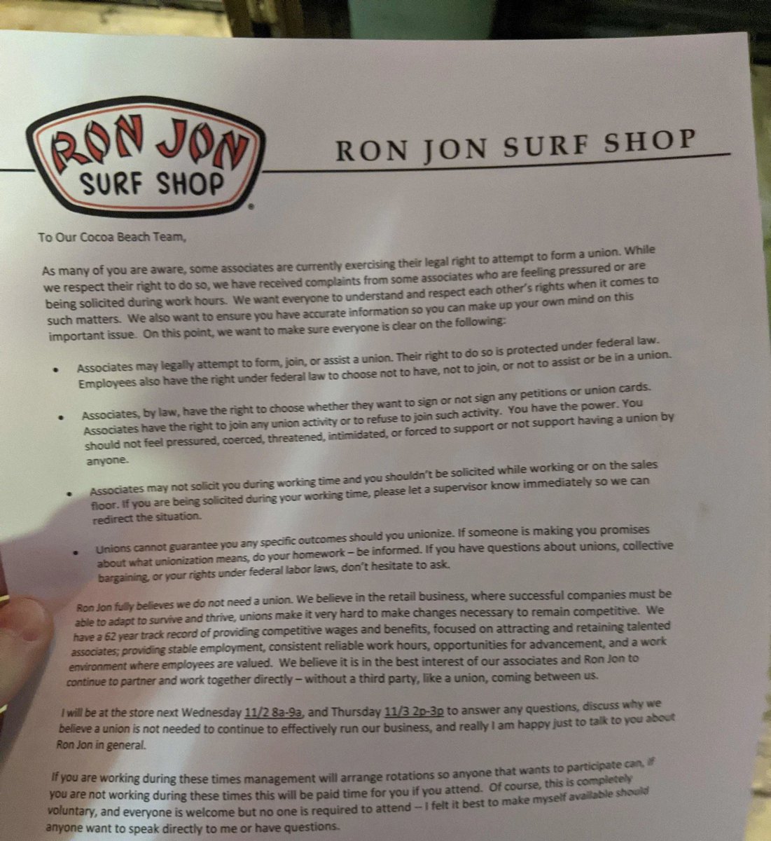 DeanSm1th's tweet photo. @ronjons Every worker should join a union. https://t.co/BQ6loN5Rxd