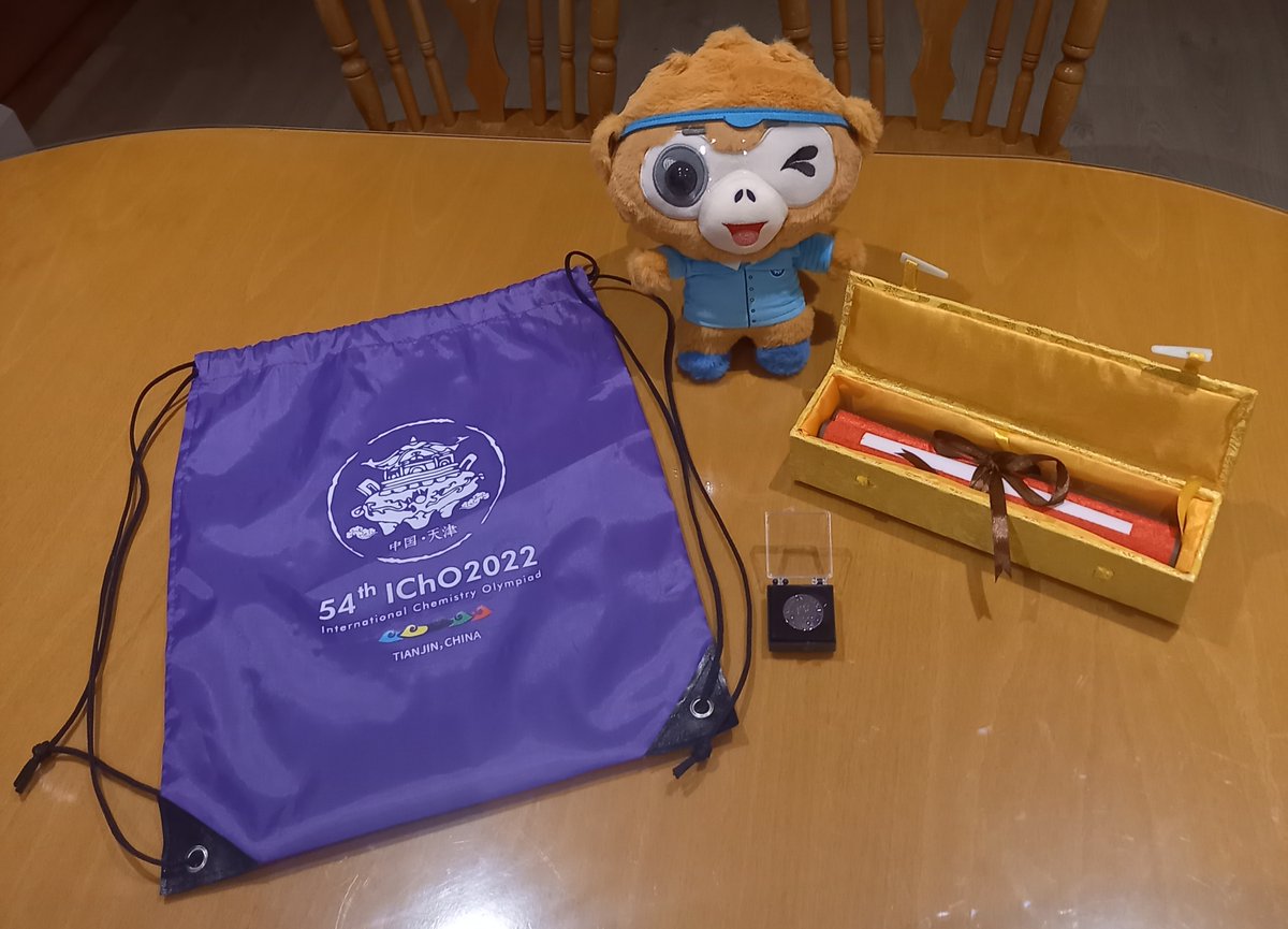 Received some wonderful mementos of competing in the International Chemistry Olympiad all the way from China today 🙈 <a href="/ChemOlympiadIRL/">Chemistry Olympiad Ireland</a>