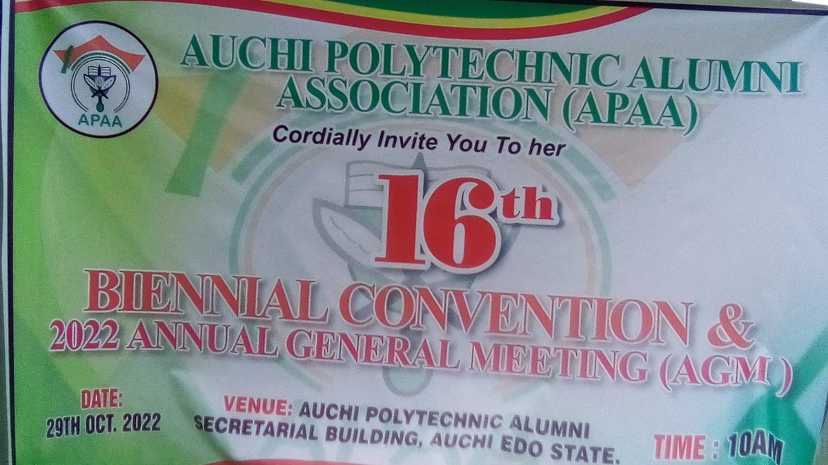 Auchi Polytechnic Alumni Association (APAA) tweet media
