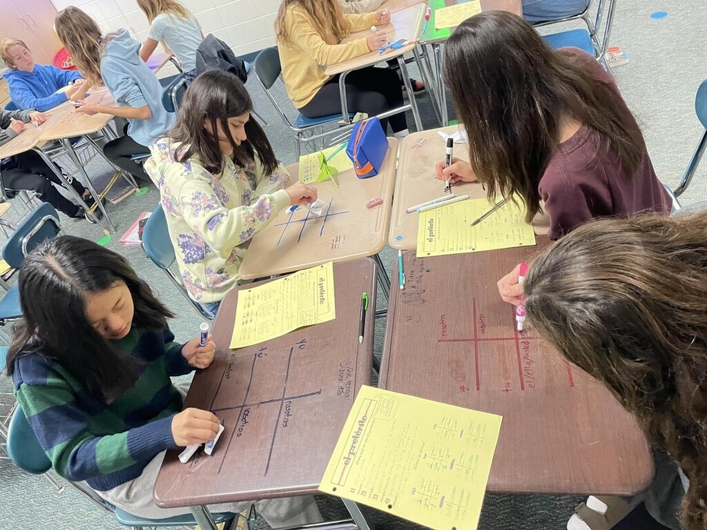 Students had fun working with verb trees in the preterite this week in 7th grade Spanish Immersion! instagr.am/p/CkRMC3bpVnz/