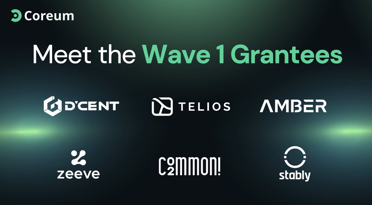 We are thrilled to announce the 1st Wave of #Coreum Grantees. A diverse assortment of #Web3 native protocols and innovative projects adopting #blockchain technology powered by Coreum. 🔗Learn More: bit.ly/3Wq8thB 🔜 Wave 2 grants scope and details. $CORE