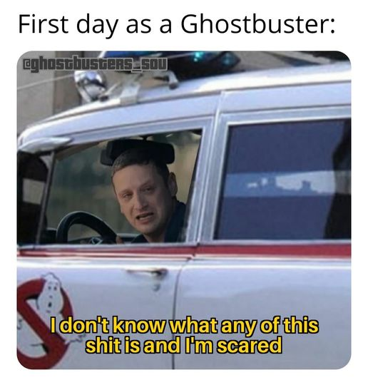 ConfusedGhostb1's tweet photo. Credit: Found this on the Ghostbusters: SOU post on Ghostbusters Franchises Worldwide on Facebook. Seemed accurate to my role. https://t.co/c3RTi1Zzcs