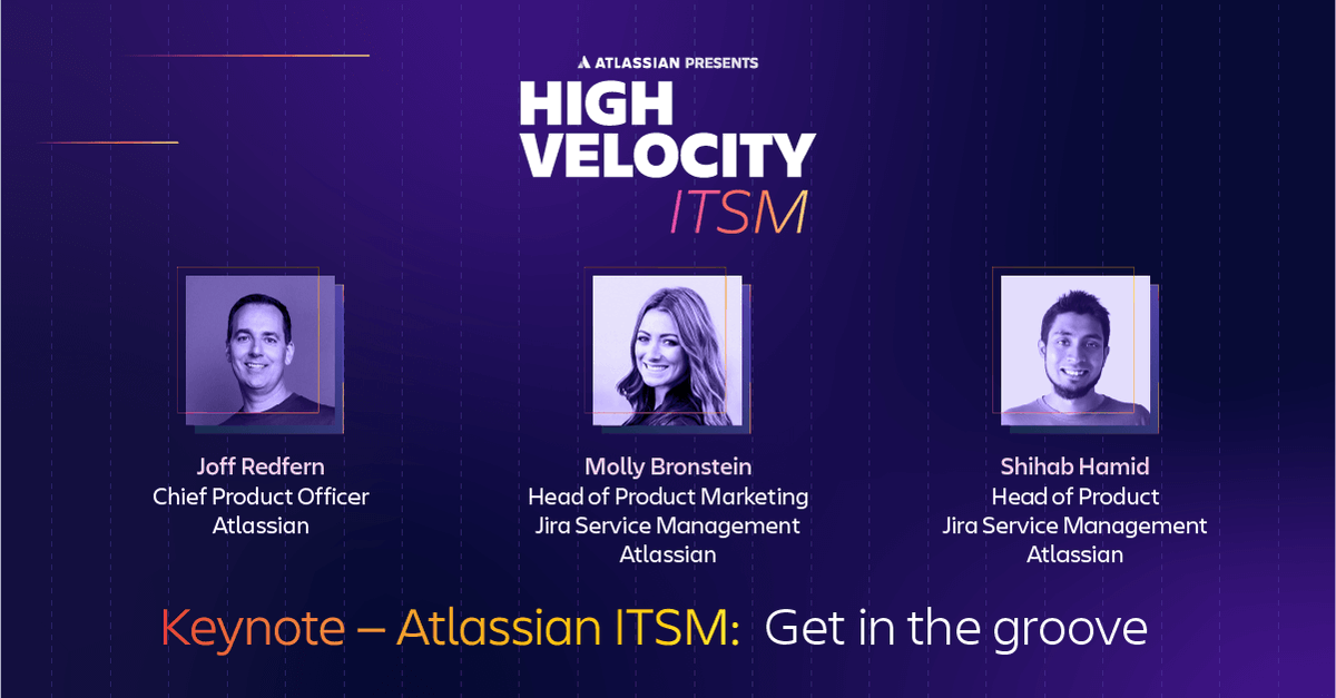 Snag front-row seats to the future of service management at Atlassian Presents: High Velocity ITSM. Don't miss our inspiring keynotes & deep dives! Register before Oct 31 & be entered to win some prizes. *NO PURCH. NEC. Ends 11:59:59 pm PT 12/13/22. Rules: bit.ly/3DJKrXx