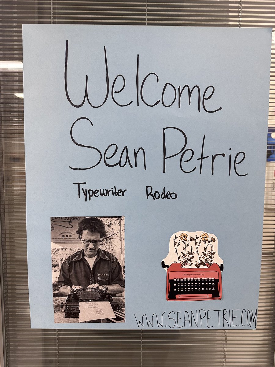 LeanderISD Libraries (@leanderisd_lib) on Twitter photo Excited 7th graders had an opportunity to write poetry w/Sean Petrie from <a href="/TypewriterRodeo/">Typewriter Rodeo</a> at lunch today! <a href="/danielson_lib/">DMS Library Media Center</a> <a href="/DanielsonMiddle/">Danielson Middle School</a> #leanderisdlib #1LISD Excited 7th graders had an opportunity to write poetry w/Sean Petrie from <a href="/TypewriterRodeo/">Typewriter Rodeo</a> at lunch today! <a href="/danielson_lib/">DMS Library Media Center</a> <a href="/DanielsonMiddle/">Danielson Middle School</a> #leanderisdlib #1LISD