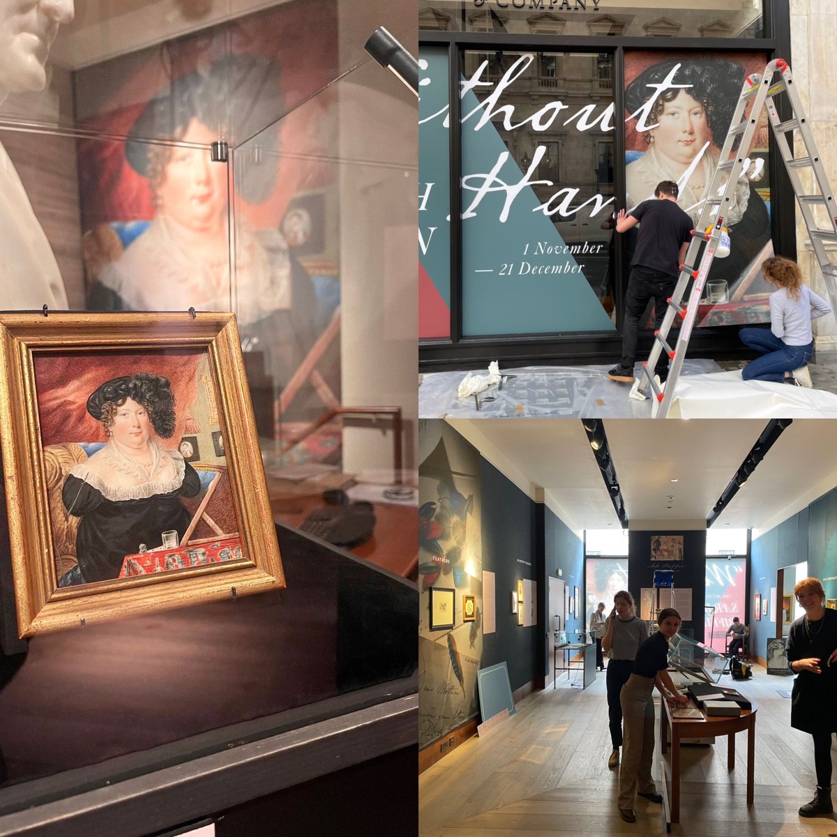 Two years of research and tracking down works have culminated in a new exhibition “Without Hands” opening this Wednesday at our gallery in Pall Mall, featuring Sarah Biffin, born without arms and legs (1784), and who triumphed as a go-to Regency portraitist. All welcome.