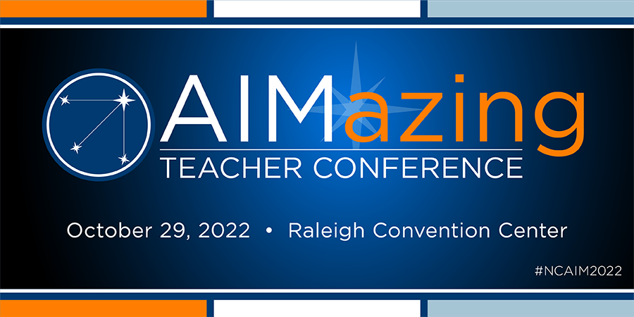 The AIMazing Teacher Conference in partnership with @ParticipateLrng begins soon!! We can't wait to see teachers today and tomorrow at the Raleigh Convention Center! #NCAIM2022