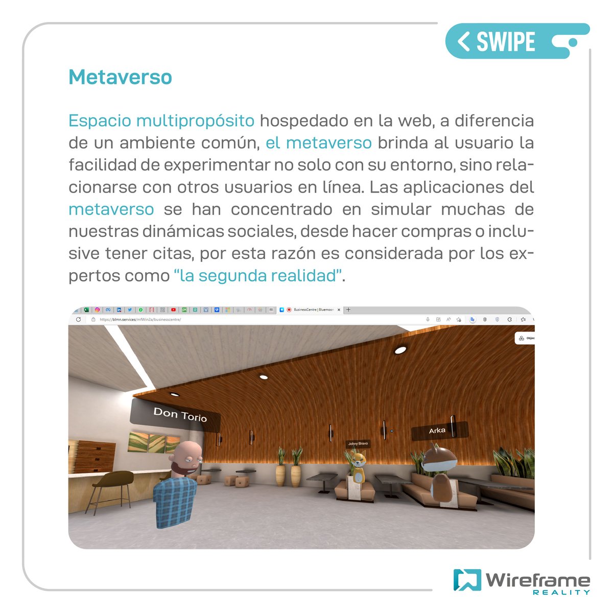 wireframe_ec's tweet photo. ¿Conoces la diferencia entre Ambiente virtual, Metaverso y Recorrido 360 grados? 

#ambientevirtual #realidadvirtual #metaverso  #realidadaumentada #guayaquilesmidestino https://t.co/uhZ2rVPT9G