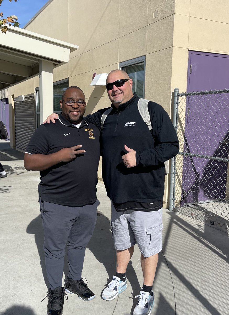 Appreciate @BrandonHuffman of @247Sports for stopping by Armijo High School today!