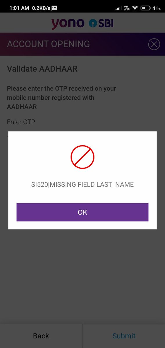 VishalN0709's tweet photo. Not have a last name in aadhaar card so i am not able to open account in sbi🙂 niceee... 
@TheOfficialSBI @TheOfficialSBI https://t.co/nkLOngHmh3