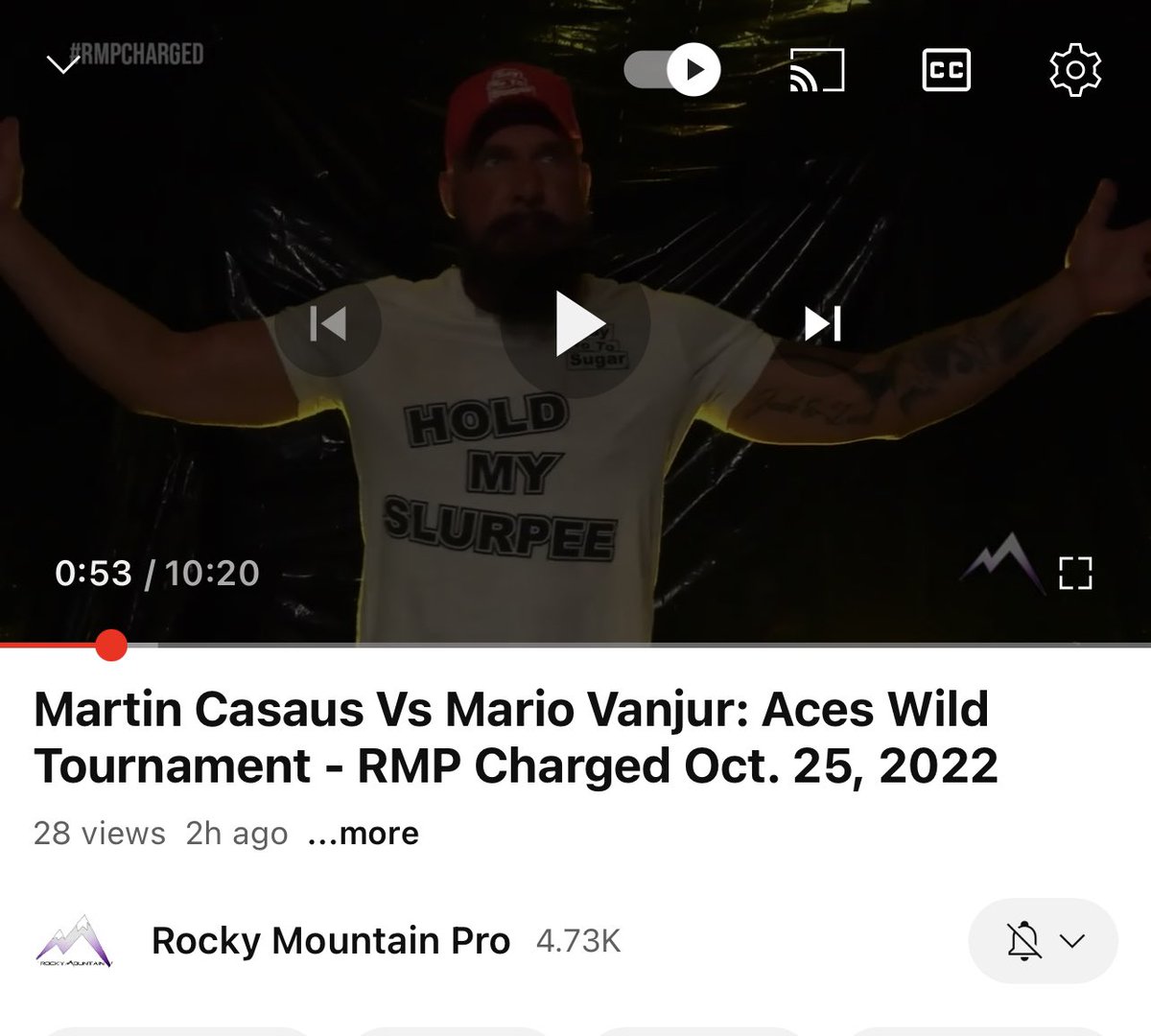 New match up on the @TheRockyMtnPro @YouTube! @dlobrown75 & @TheDangerDean on the call for @martincasaus v. Mario Vanjur.
youtu.be/jGMMYf9sF5o
#rmp #prowrestling #rmpcharged #wrestling #colorado