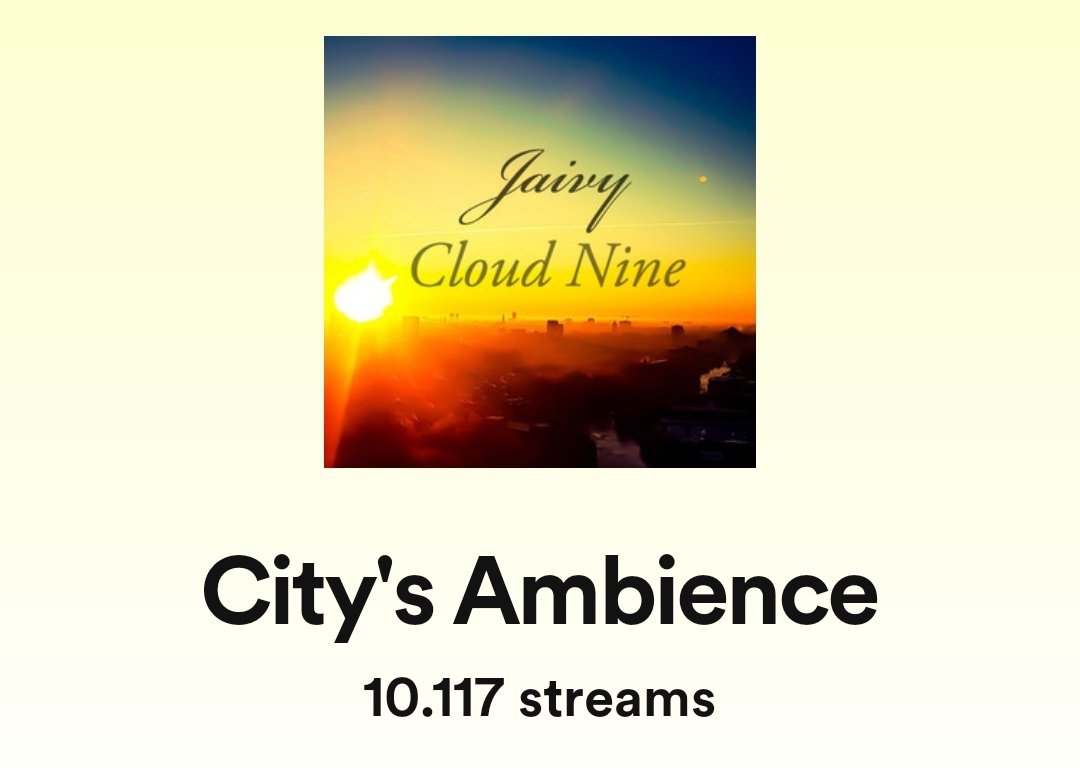JaivyMusic's tweet photo. 🎯#10kgoal reached!
❤️Gratefull for everyone listening 
🙏🏽Thank You!
📀https://t.co/25fvowIdUo

#spotify #independentartist #goals #BlessedAndGrateful #music https://t.co/WMq8NGAcwm