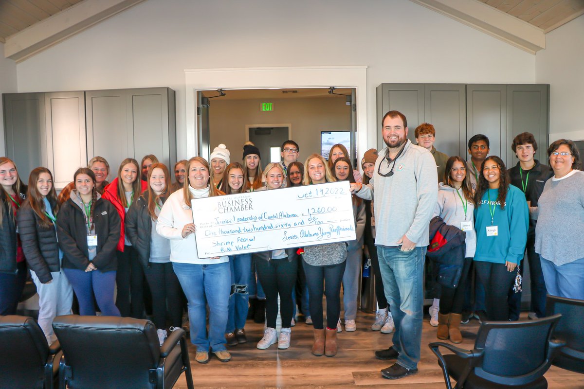 $1,200 in tips raised at our bike valet tent donated to the Junior Leadership of Coastal Alabama program by the Lower Alabama Young Professionals.

Thank you all for the support!