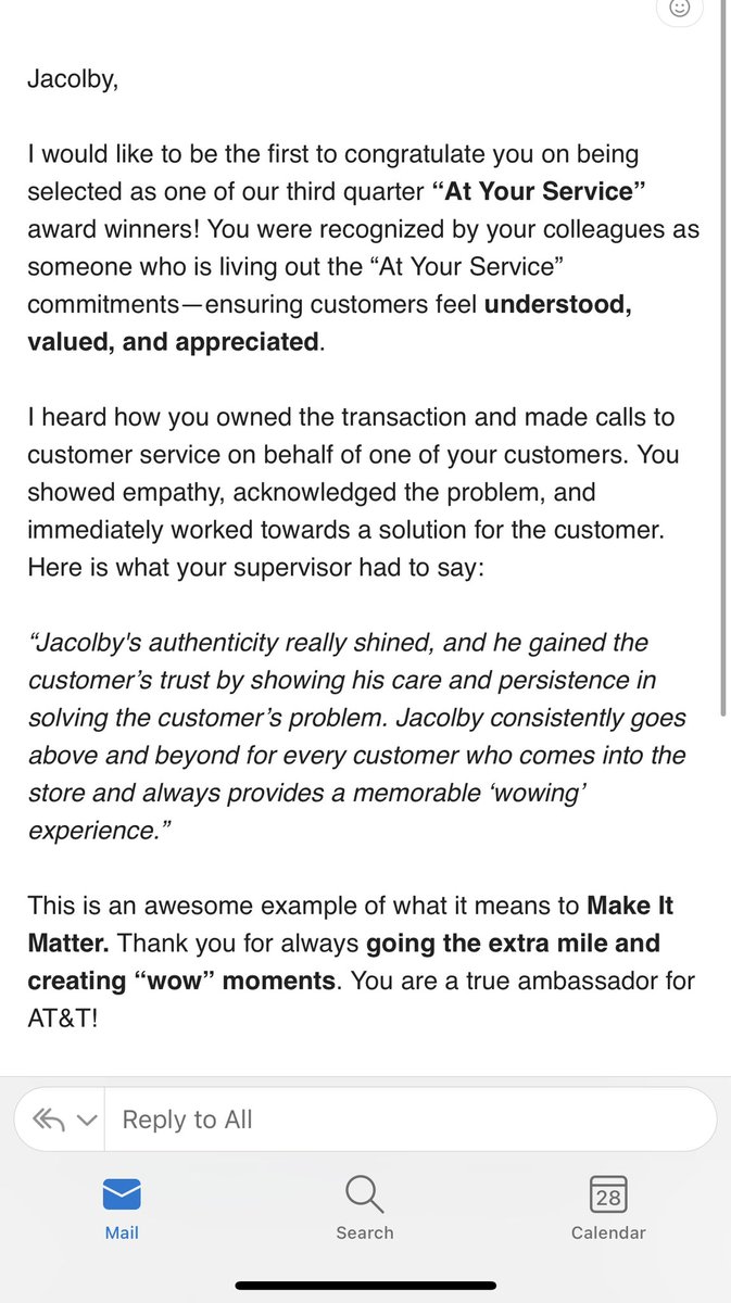 Jacolby Ashley (@jacolby_ashley) on Twitter photo ๐ Whoohoo I just won the Q3 At Your Service award. If you know me you know Iโm all about making sure everyone has a great experience. Thank you to @att and all of my mentors.
#LifeAtATT @MattZeeNTX <a href="/dbustamante1210/">David Bustamante</a> <a href="/LynetteMAguilar/">Lynette Aguilar</a> <a href="/adriana_ntx/">Adriana</a> <a href="/NTX_Market/">The NTX Market</a> #AYS @gowestregion ๐ Whoohoo I just won the Q3 At Your Service award. If you know me you know Iโm all about making sure everyone has a great experience. Thank you to @att and all of my mentors.
#LifeAtATT @MattZeeNTX <a href="/dbustamante1210/">David Bustamante</a> <a href="/LynetteMAguilar/">Lynette Aguilar</a> <a href="/adriana_ntx/">Adriana</a> <a href="/NTX_Market/">The NTX Market</a> #AYS @gowestregion