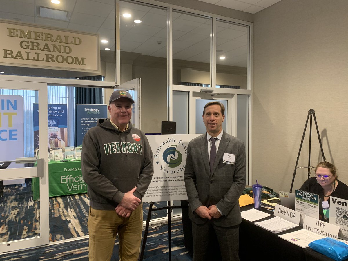 Had a great time at the #REV2022 reception hosted by Renewable Energy Vermont yesterday! Thank you to everyone who attended, and thank you to the event organizers for having me! #vtpoli #vt #vermont #election #vote 

JoeBenning.com
