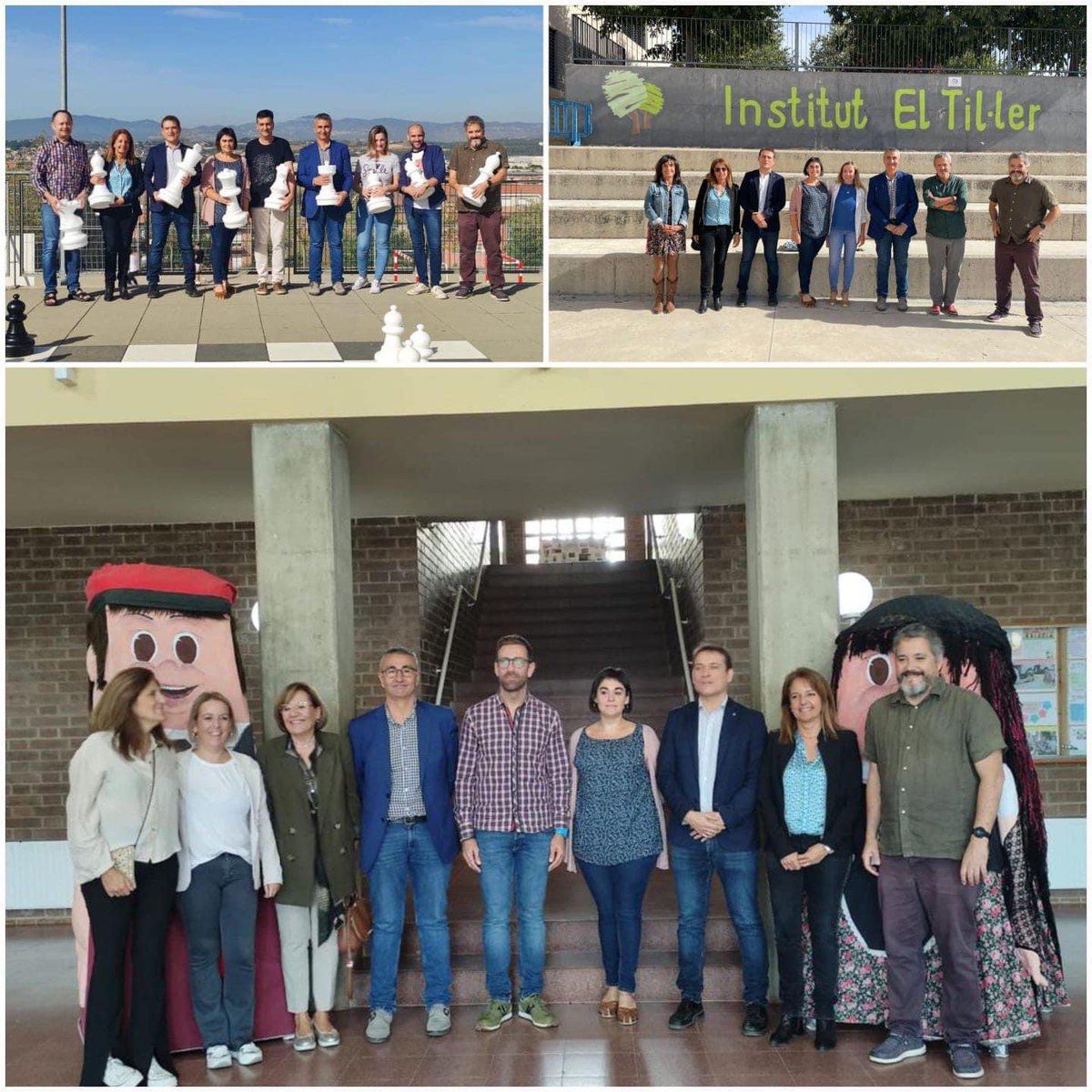 Avuí acompanyant al <a href="/SimoLXirau/">Simó López i Xirau</a> i a la <a href="/PlanasArenas/">Marta Planas Areñas</a> a la visita a la <a href="/SanperaTorras/">EscJoanSanperaTorras</a> i als <a href="/InselTiller/">Institut el Til.ler</a> i <a href="/institutlauro/">institutlauro</a> per conèixer els seus projectes Educatius i felicitar a la Escola Joan Sanpera i Torras per el premi Erasmus+ obtingut. #lesfranqueses #Educació