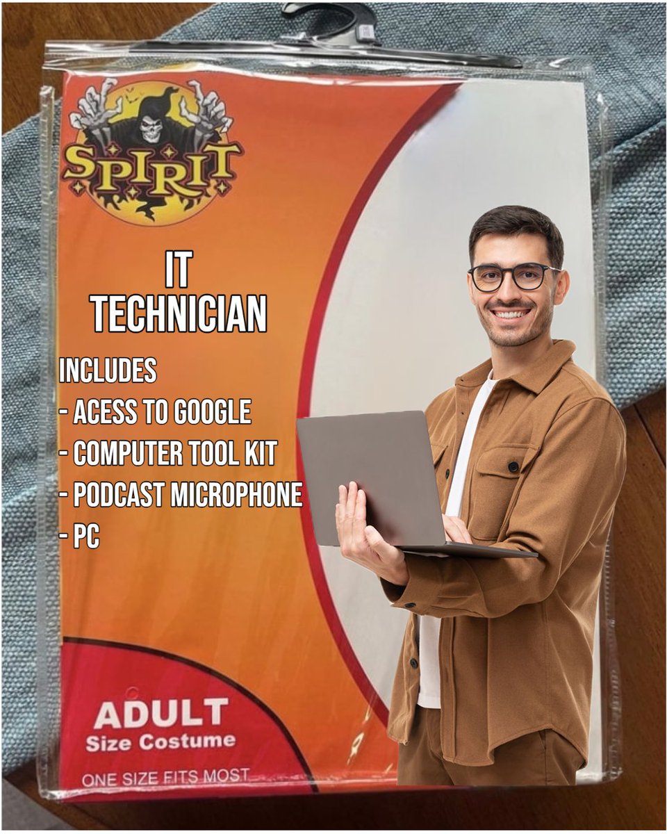 FresnoStateTech's tweet image. The prefect costume doesn&apos;t exi-...

grab one before it&apos;s too late TECHnically you can wear this costume all year.👀
#SpiritHallowmeme @SpiritHalloween #fresnostatetech